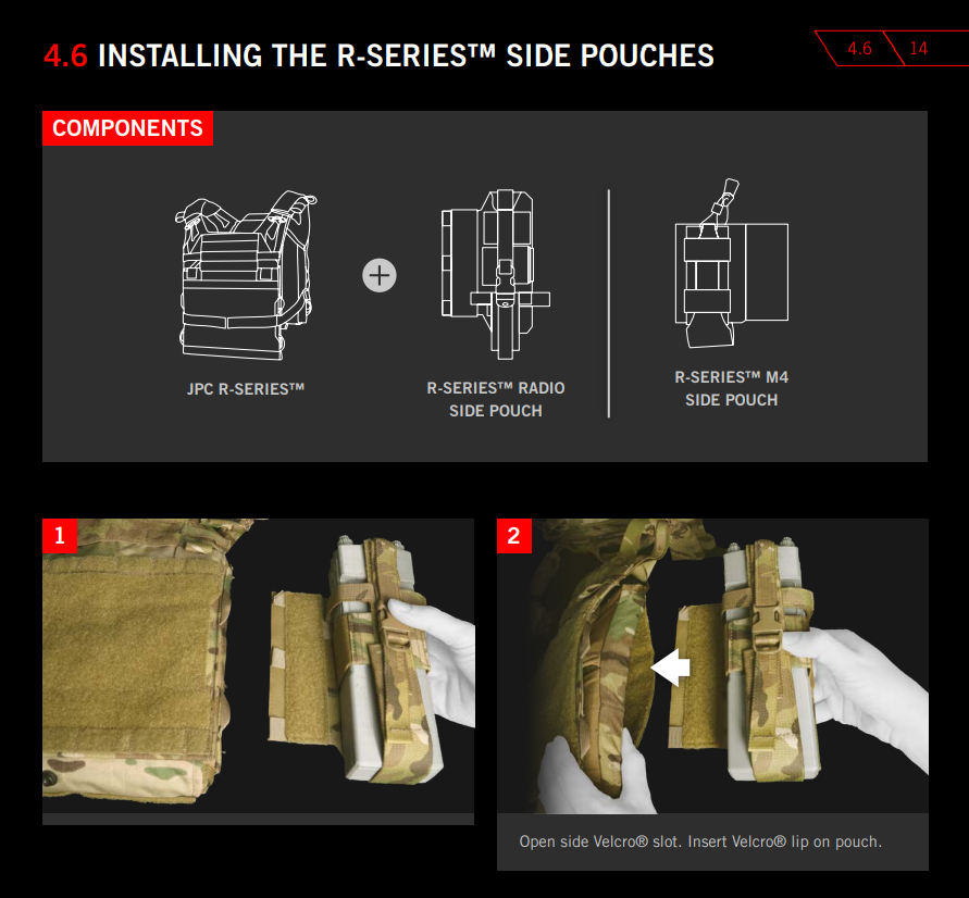 Crye Precision R-Series M4 Side Pouch | Ambidextrous & Fits 1 M4 Mag