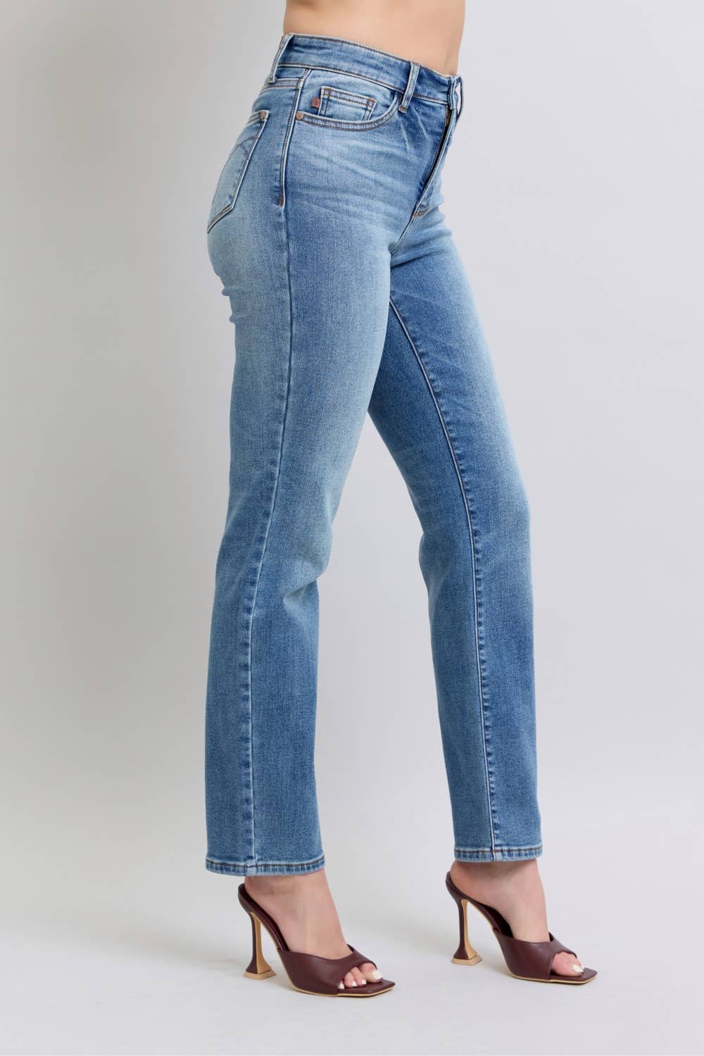 Shiloh - Vintage Wash Thermal Straight Jeans