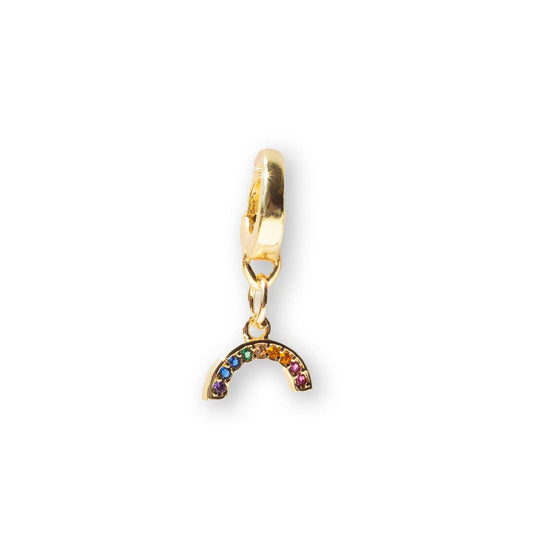Rainbow Charm, Gold | Charm Bar | Charm Necklace or Bracelet