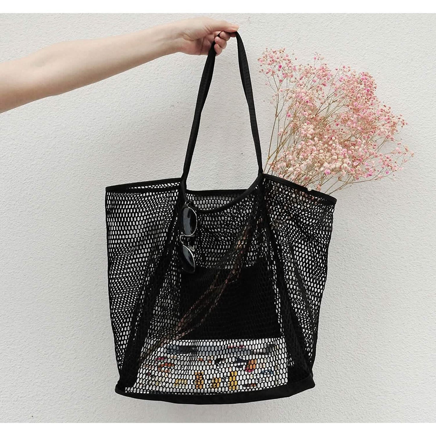 HOXIS Mesh Beach Tote Women's Shoulder Bag