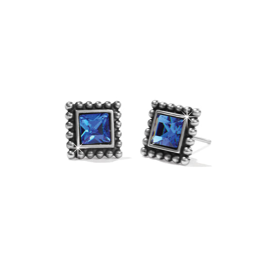 Sparkle Square Mini Post Stud Earrings