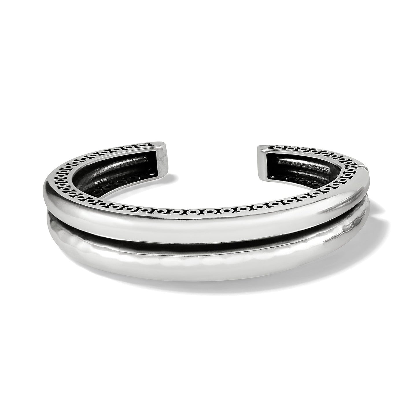 Inner Circle Double Hinged Bangle SIL