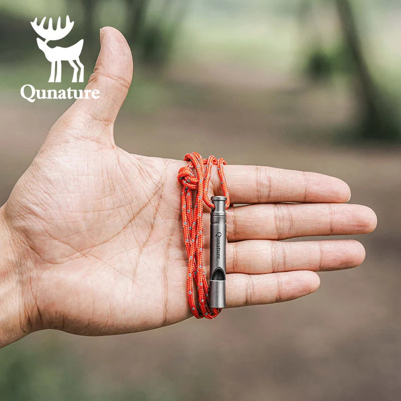 Titanium Survival Whistle 120dB Loud, Durable, Portable Outdoor Gear
