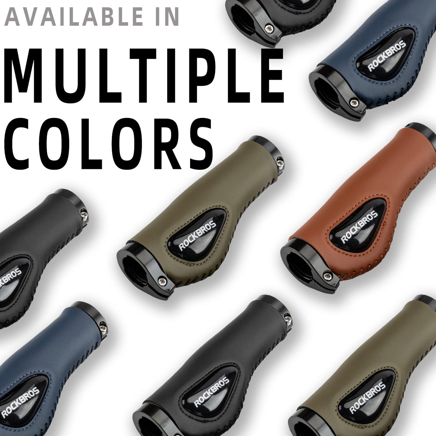 Bike Handle Grips Ergonomics Design Soft Gel Dual Lock