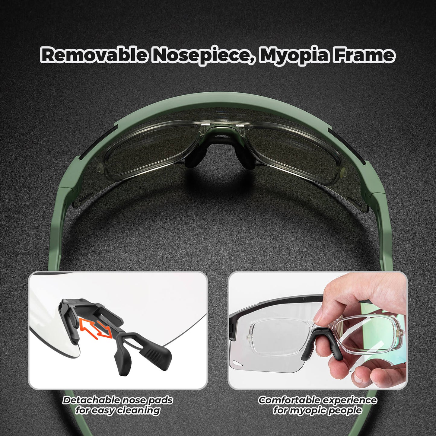 Half Frame Polarized Sports Sunglasses - SP337