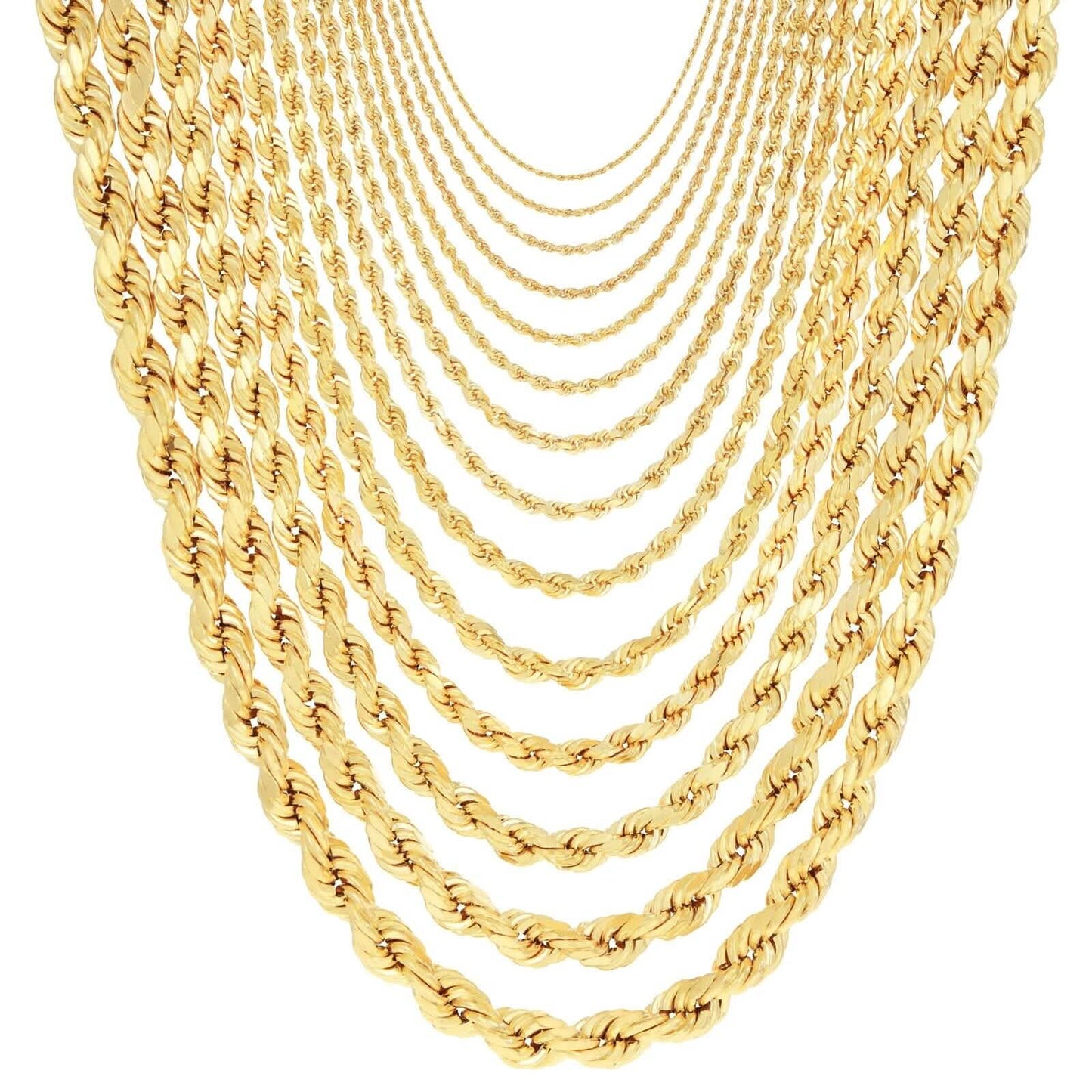 Rope Chain in Yellow Gold - 5mm