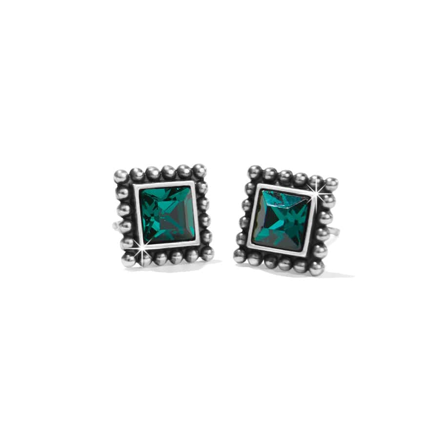 Sparkle Square Mini Post Stud Earrings
