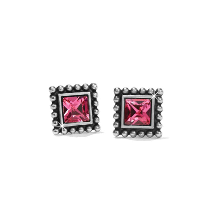 Sparkle Square Mini Post Stud Earrings