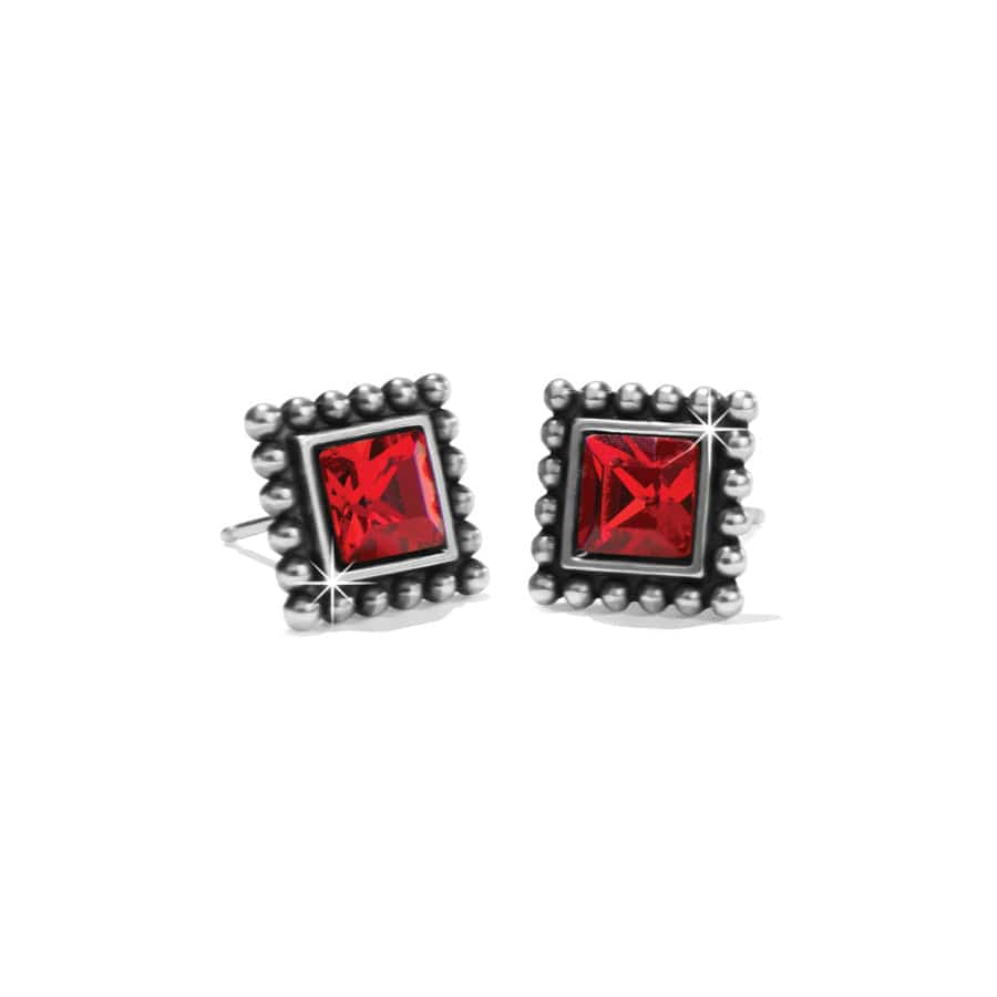 Sparkle Square Mini Post Stud Earrings