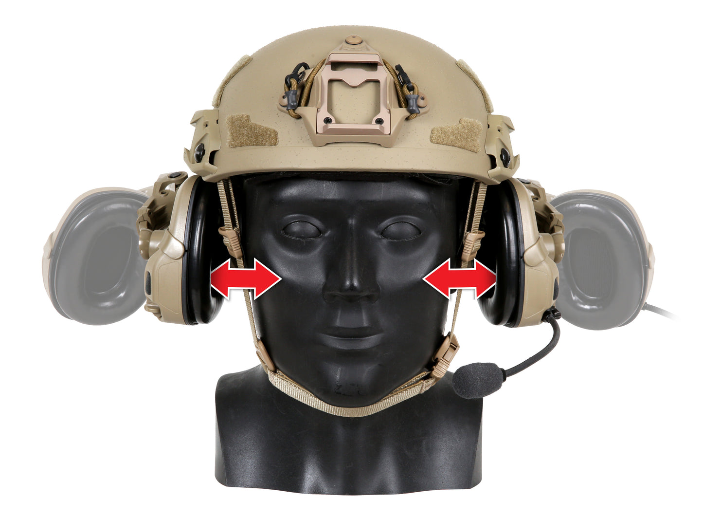 Ops-Core AMP Arms | Vented & Fixed Rail Mounts | Instant Heat Dump & NVG Balance